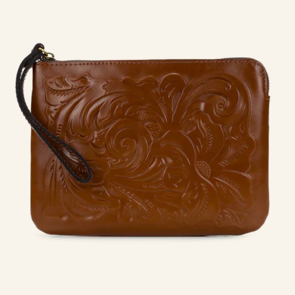 NEW Patricia Nash Cassini Leather Wristlet